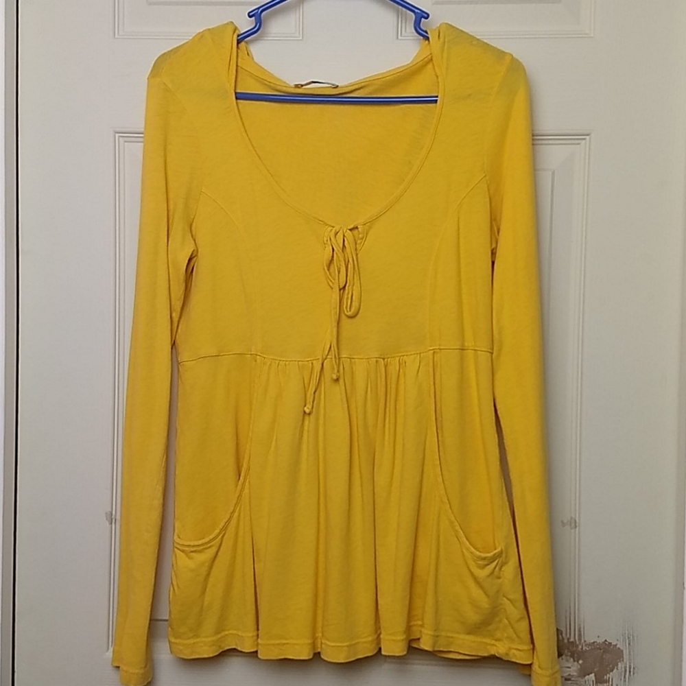C&C California long sleeve hooded T Med.